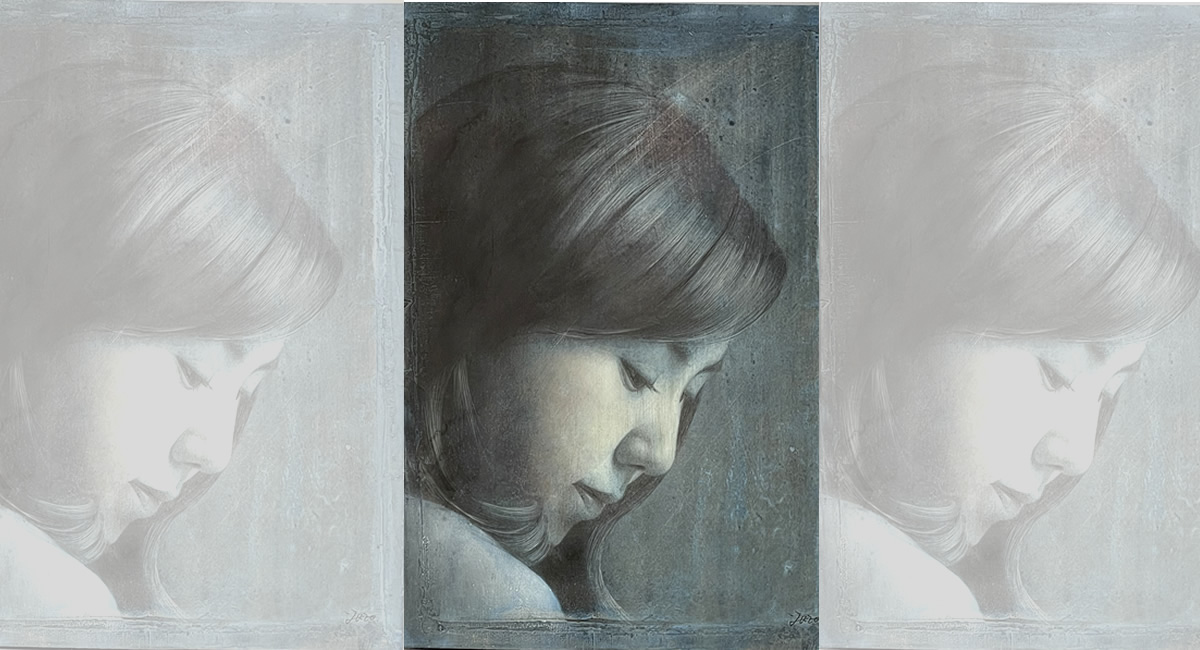 数量限定，正規品 【五】真作 山本雄三 『one afternoon』 油彩 0号 平成25