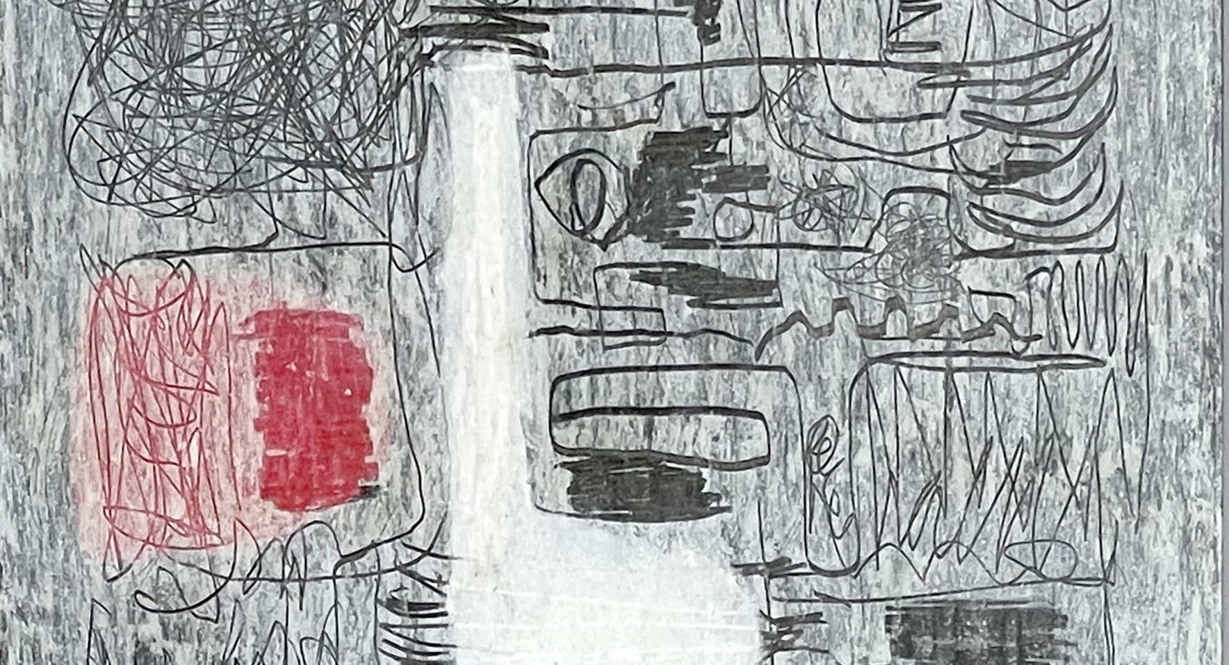 浅野弥衛「work18」紙にパステル・鉛筆/1974年/絵画販売