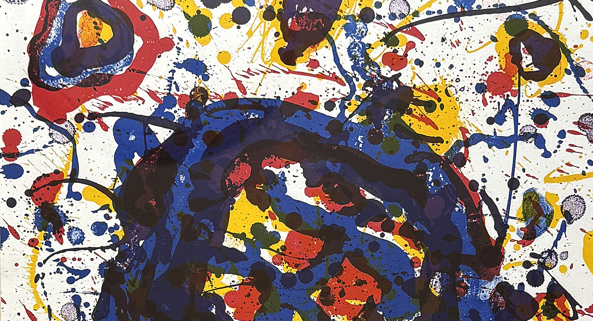 サム・フランシス/天空の詩PL.5/リトグラフ/絵画販売(SOLD)