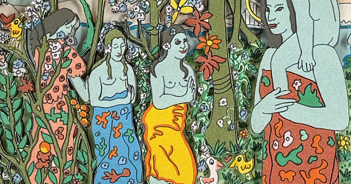 ジェームス・リジィ「WE HAIL THEE MARY」Paul Gauguin/３D