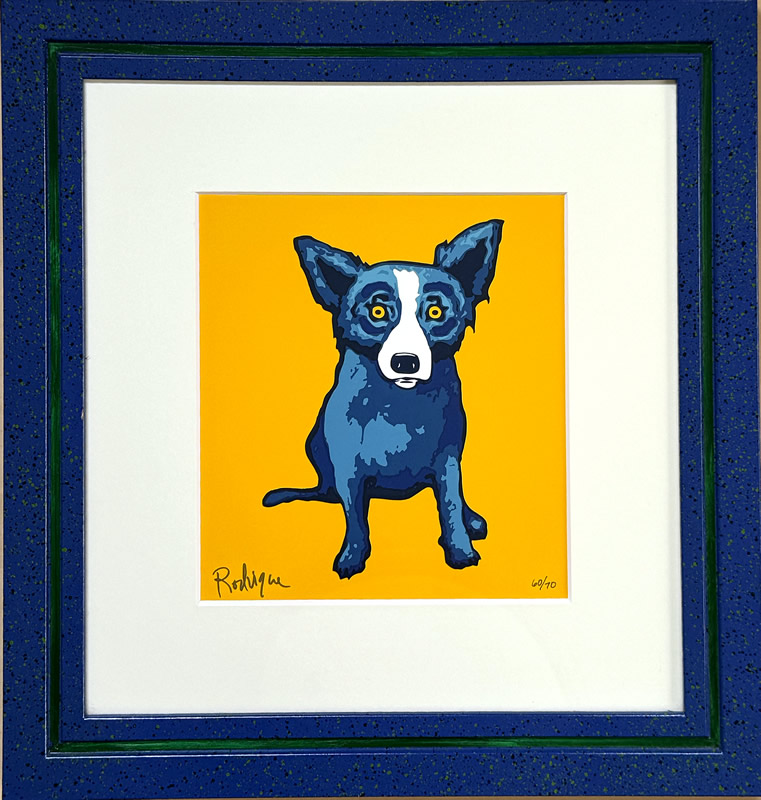 ジョージ・ロドリーゲ「Little Blue Dog」/シルクスクリーン/絵画販売