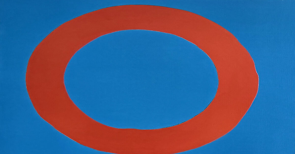 吉原治良「青と赤」Blue and Red