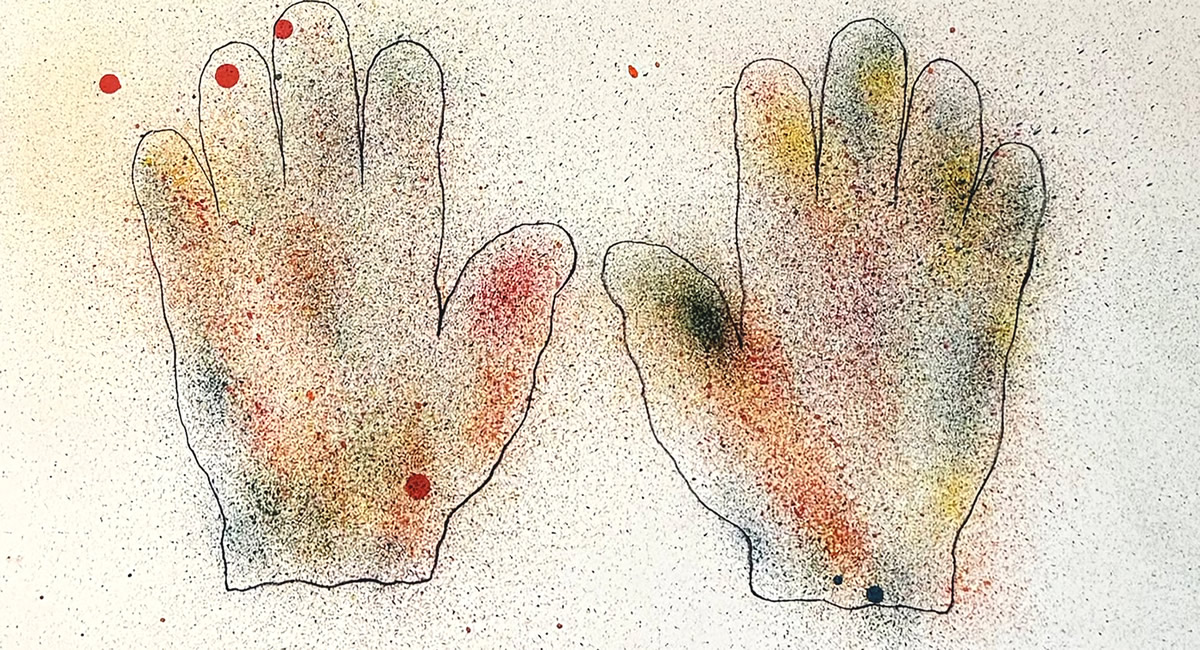 ジム・ダイン「Hands」1971年 /直筆サイン入りリトポスター/絵画販売