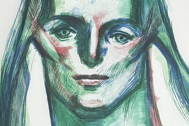 舟越桂「緑のスフィンクス」