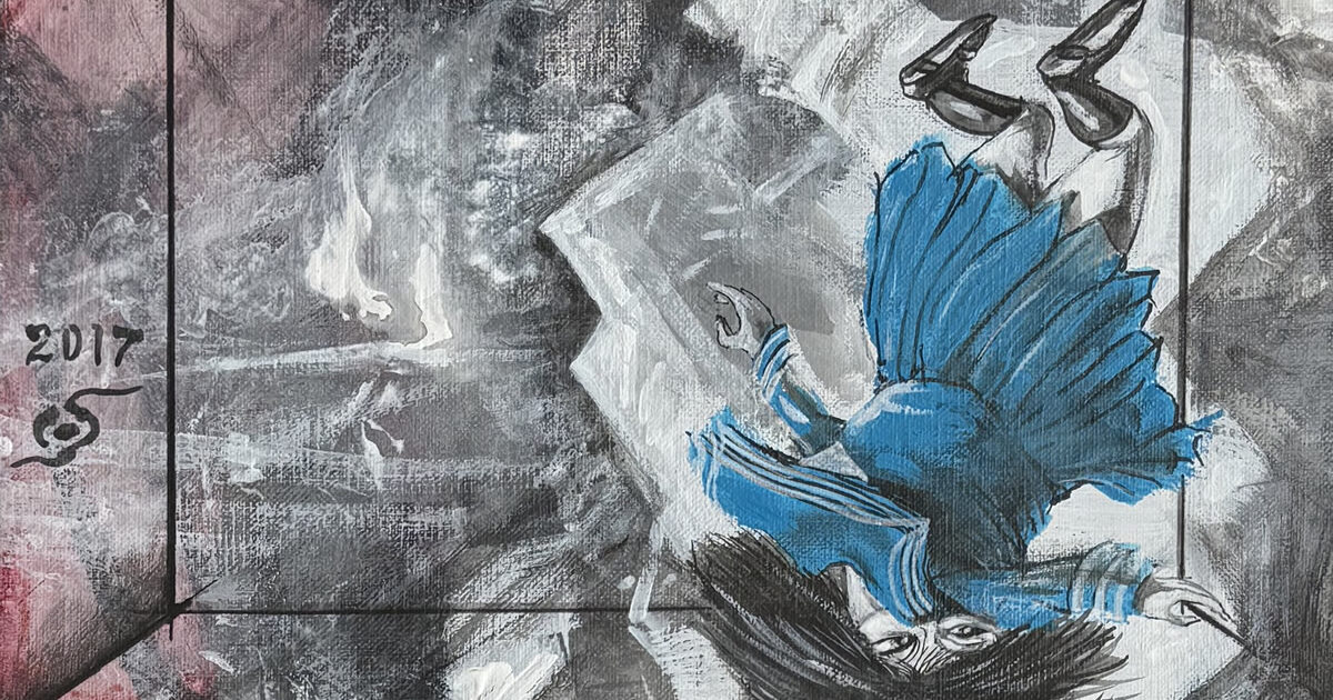 中村宏「少女浮遊・B」