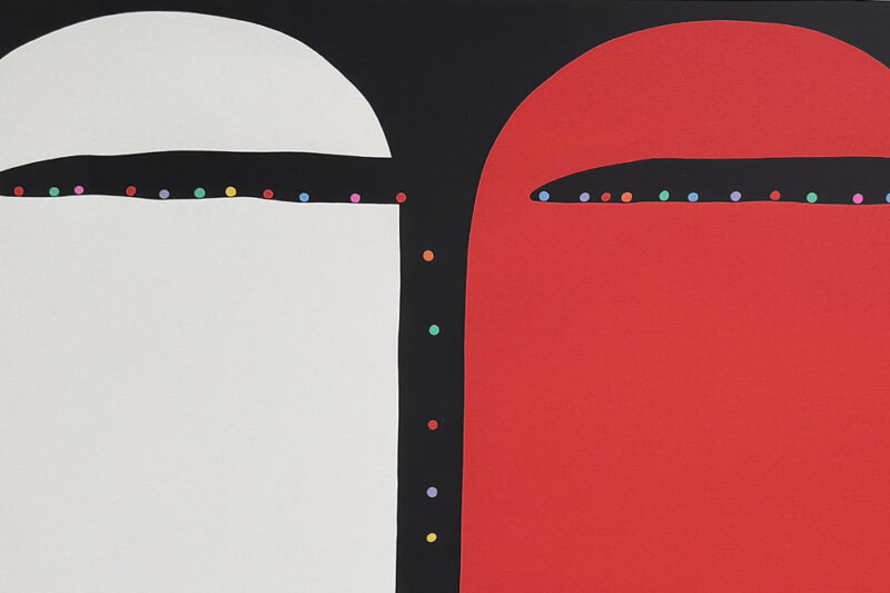 元永定正「しろとあかのいろたま」